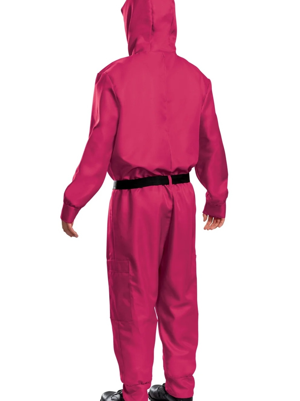 Masked Guard Costume Adult M/L/XL Pink Jumpsuit Belt Gloves NIP